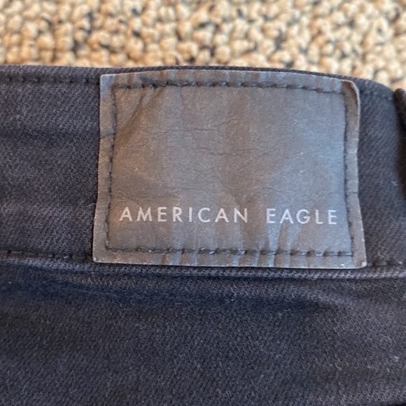 American Eagle Next Level Stretch Black Skinny Jeans Size 00 Short- Like New - Picture 5 of 12
